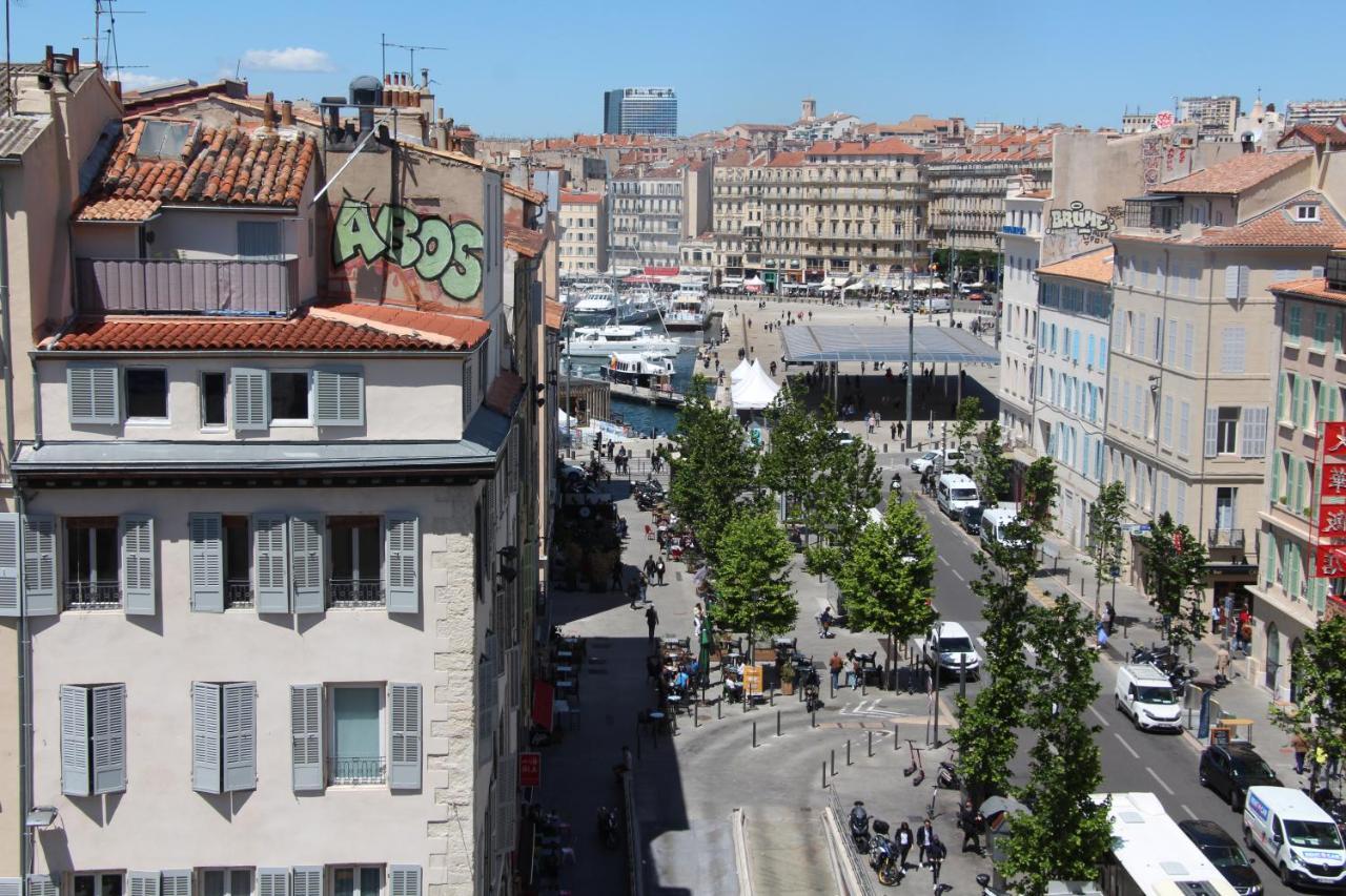 Superbe Duplex Avec Vue Imprenable Sur Le Vieux Port Appartement Marseilles Buitenkant foto